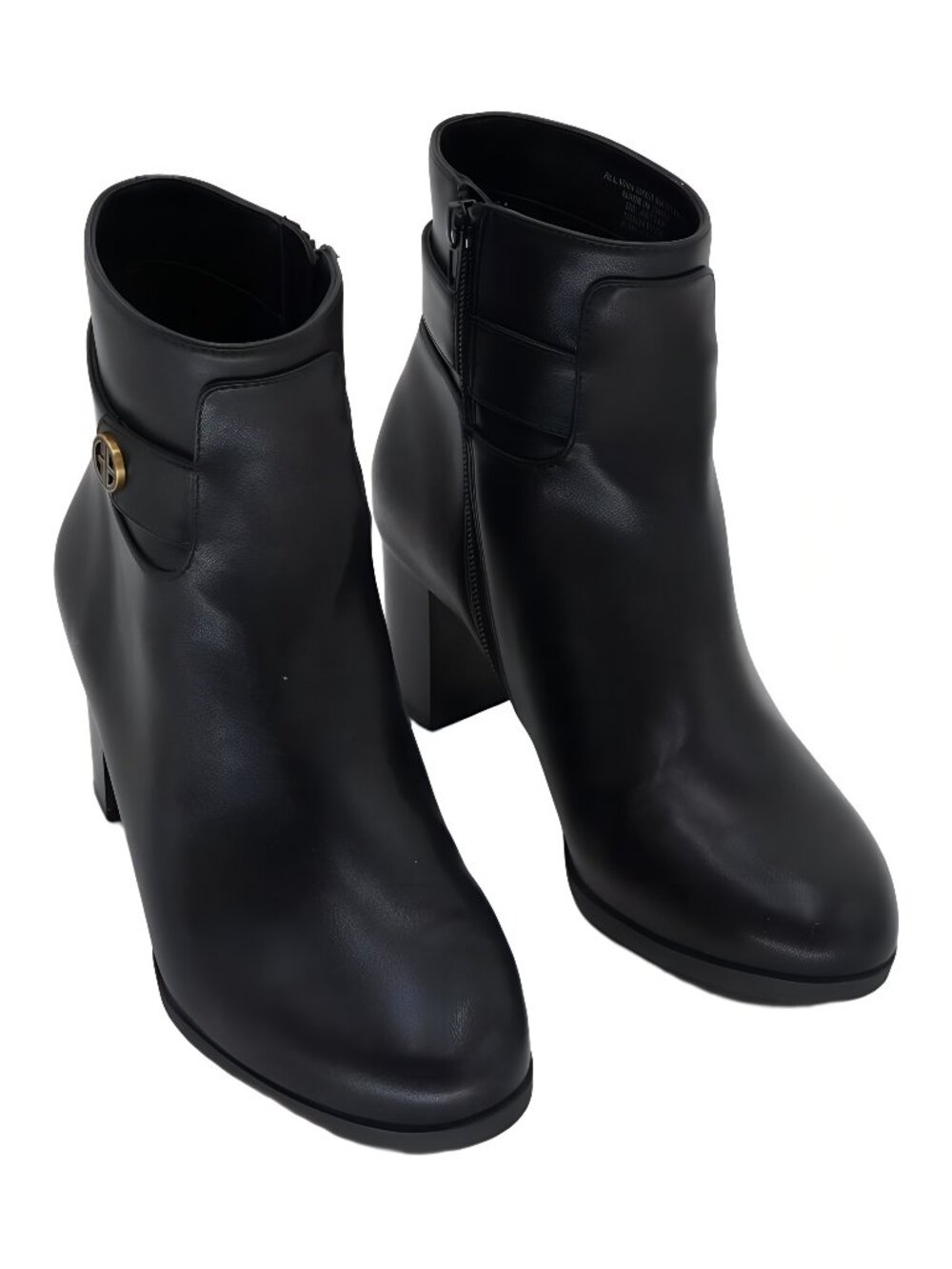 Giani Bernini Womens Artta Round Toe Bootie Black Sz 6.5M
